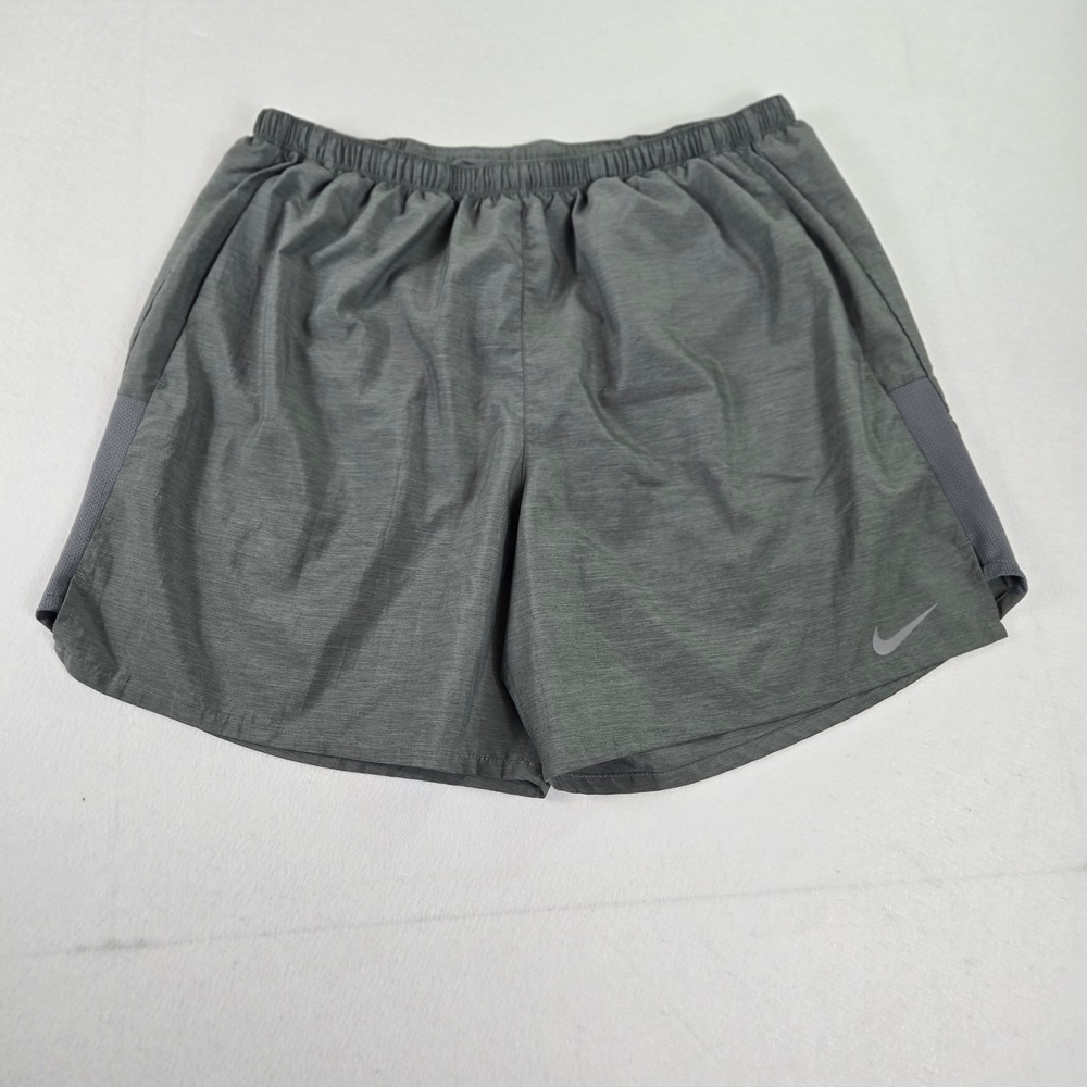 Nike Running Shorts Mens XL Gray 5 Inch Inseam Lined Athletic Training (B8)